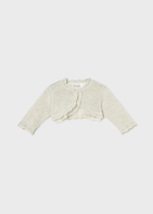 Ζακέτα Αμπιγιέ Μπολερό Μπεζ Mayoral 