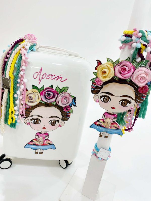 Floral Σετ βάπτισης Μανάκου Baby Frida με Βαλίτσα 8τμχμ