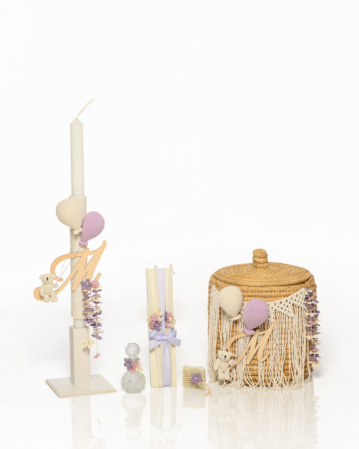 Σετ Βάπτισης με Θέμα Μπαλόνια 7Τμχ